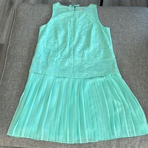 Loft Eyelet Ocean Wave Dress